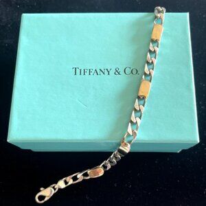 Tiffany & Co. Vintage 18K Gold & Sterling Silver Link Bracelet – 8", 12.2g, Incl